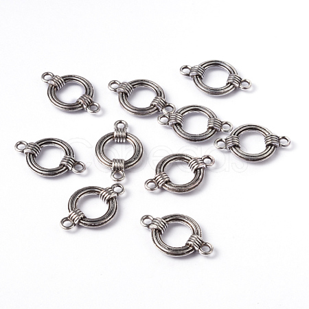 Antique Silver Tibetan Style Ring Links connectors X-EA9823Y-NF-1