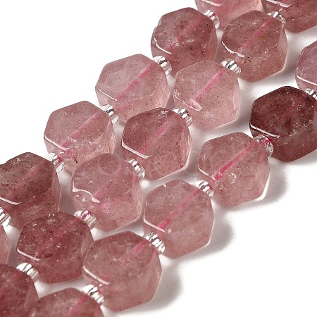 Natural Strawberry Quartz Beads Strands G-P534-A03-02-1