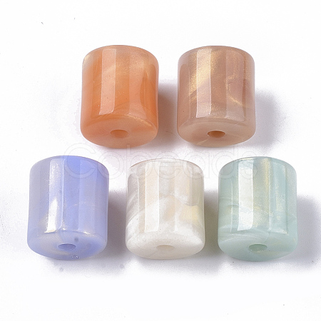 Opaque Acrylic Beads OACR-T020-052-1