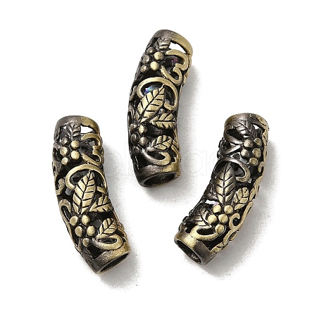 Tibetan Style Rack Plating Brass Beads KK-Q805-12AB-1