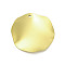 Textured 201 Stainless Steel Pendants, Golden, Flat Round, 23.5x23x1.5mm, Hole: 1.2mm