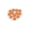 Silicone Beads, Chewing Beads For Teethers, DIY Nursing Necklaces Making, Orange Red, 26mm