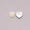 Plastic Cabochons, Clothing Accessories, Heart, Light Yellow, 12x12x4mm, 200pcs/bag