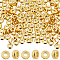 SUNNYCLUE 200Pcs Brass Spacer Beads, Nickel Free, Flat Round/Disc, Real 18K Gold Plated, 4x1.5mm, Hole: 1.5mm