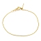 304 Stainless Steel Add a Bead Adjustable Texture Cable Chains Bracelets for Women, Golden, 21.4x0.2cm