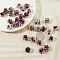 Handmade Porcelain Beads, Star, FireBrick, 17mm, Hole: 2mm