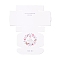 Creative Folding Wedding Candy Cardboard Box, Small Paper Gift Boxes, for Handmade Soap and Trinkets, Floral Pattern, 7.7x7.6x3.1cm, Unfold: 24x20x0.05cm