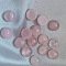 Natural Rose Quartz Cabochons, Half Round/Dome, 8mm