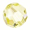 Preciosa&reg Crystal Beads, Czech Crystal, 451 19 602 Round, Jonquil, 6mm