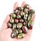 Natural Dragon Blood Healing Stones, Oval Stones, Pocket Palm Stones for Reiki Balancing, 15~20mm, 50g/set