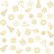 Brass Glitter Manicure Nail Art Decoration, for Christmas, Mixed Shapes, Golden, 108pcs/box