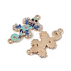 Alloy Enamel Connector Charms ENAM-I054-08F-2