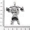 Tibetan Style Alloy Pendants TIBE-L012-038AS-07-3