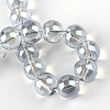 Electroplate Glass Beads Strands EGLA-Q062-8mm-A07-3