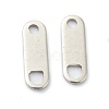 201 Stainless Steel Chain Tabs STAS-G245-06B-3