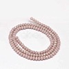 Faceted Rondelle Glass Beads Strands GLAA-I033-3mm-13-2