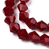 Opaque Solid Color Imitation Jade Glass Beads Strands EGLA-A039-P6mm-D22-3