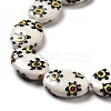 Handmade Printed Porcelain Beads PORC-F005-01D-6