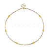 Natural Mixed Gemstone & Glass Seed Beaded Necklace NJEW-JN04425-3