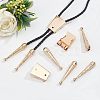 Nbeads 3Pcs Iron Bolo Tie Slide Clasps FIND-ANB0003-18LG-4