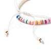 Handmade Polymer Clay Heishi Beads Stretch Bracelets Set BJEW-JB07349-01-7