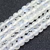 Natural Rainbow Moonstone Beads Strands G-P342-02B-4mm-AB+-1