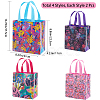 Gorgecraft 8Pcs 4 Styles Non-Woven Fabric Reusable Folding Gift Bags with Handle ABAG-GF0001-19B-2
