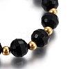 Glass Beads Stretch Bracelets BJEW-F354-19G-5
