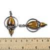 Natural Tiger Eye Pendants G-F766-04AS-01-3