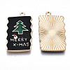 Eco-Friendly Alloy Enamel Pendants ENAM-Q437-067-NR-2