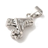 Rack Plating Brass Micro Pave Cubic Zirconia Charms KK-U027-34P-2