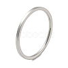 304 Stainless Steel Simple Plain Band Finger Ring for Women Men RJEW-F152-05P-E-1