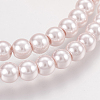Glass Pearl Beads Strands X-HY-6D-B43-3
