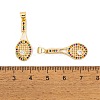 Brass Micro Pave Cubic Zirconia Pendants KK-E108-25G-3