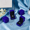 Square Velvet Ring Boxes VBOX-WH0002-01D-5