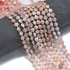 Natural Pink Aventurine Beads Strands G-K389-B21-01-2