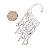 CCB Plastic Star & Alloy Tassel Cuff Earrings for Women EJEW-JE06122-3