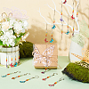 Alloy Enamel Butterfly Pendant Decorations HJEW-AB00252-5