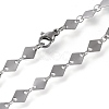 304 Stainless Steel Link Chain Necklaces STAS-I156-25P-2