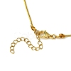 Brass Cubic Zirconia Charms Necklace NJEW-JN04919-5