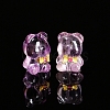 Natural Amethyst Carved Gentleman Bear Beads PW-WGDD3CD-01-3