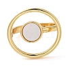 Shell Finger Ring for Women RJEW-Z060-01G-02-2