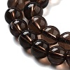 Natural Smoky Quartz Round Beads Strands G-E329-6mm-38A-4