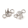 304 Stainless Steel Charms Rhinestone Claw Settings STAS-U025-04A-P-2