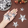 Gorgecraft 100Pcs 5 Styles  Iron Display Decorations IFIN-GF0001-37-3