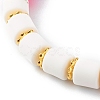 Handmade Polymer Clay Beads Stretch Bracelets Sets BJEW-JB06427-01-7