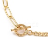 Moon Brass Pendant Necklaces NJEW-JN02970-02-4
