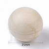 Natural Wooden Round Ball WOOD-T014-25mm-3