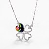 925 Sterling Silver Pendant Necklaces NJEW-BB32892-4