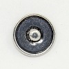 Antique Silver Tone Zinc Alloy Enamel Flat Round with Basketball Jewelry Snap Buttons SNAP-M058-15-FF-2